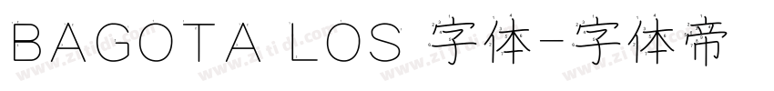BAGOTA LOS 字体字体转换